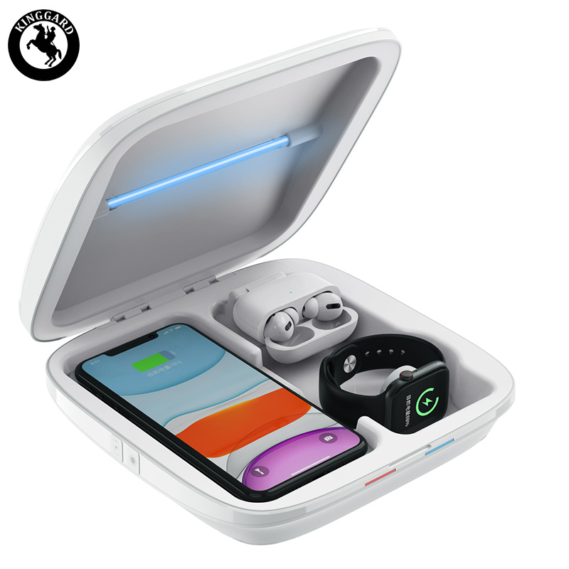 4 in 1 wireless charger UV light sterilizer box