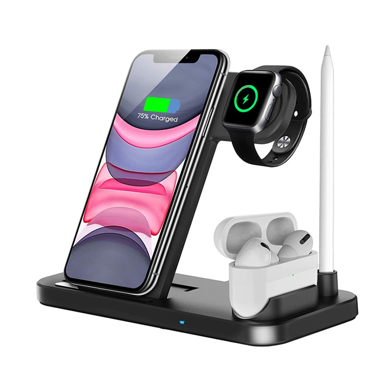 phone and watch 4 in 1 wireless charger with pencil holder