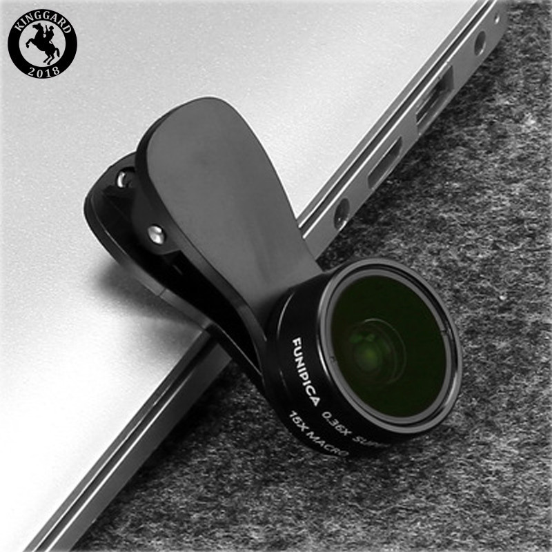 2 in 1 camera lens clip for phone