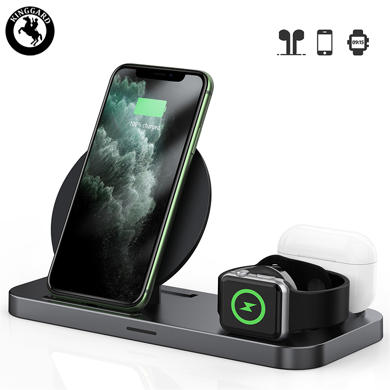 foldeable 10w 3 in  1 wireless charger for android phone
