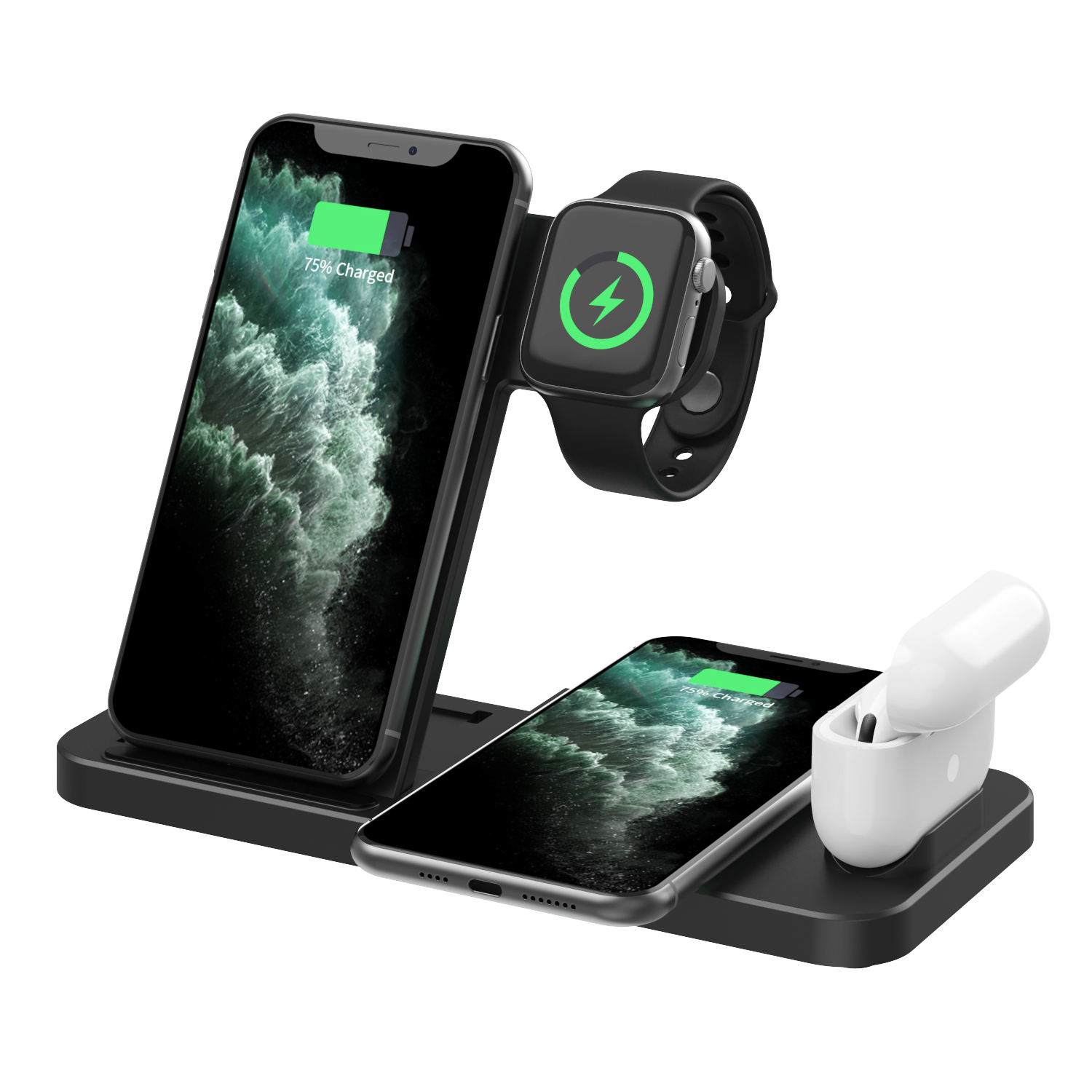 phone watch earphone 15w 4 in 1 charging station for iphone